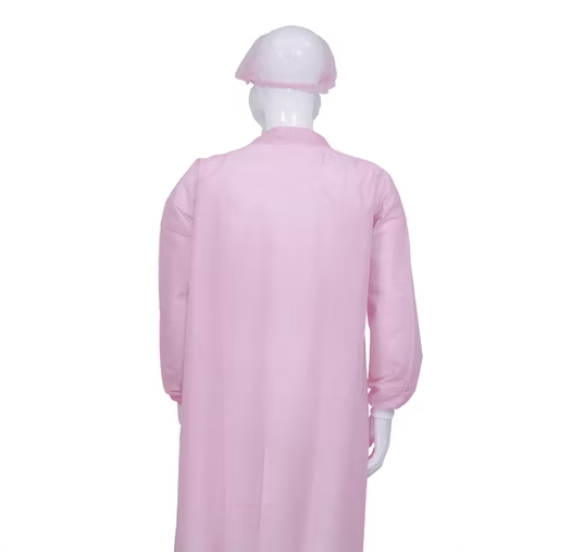 Disposable Snap Closure Dust Coat Lab Coat S-5XL
